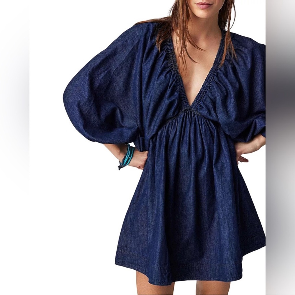Free People Denim Mini Dress